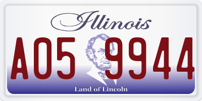 IL license plate A059944
