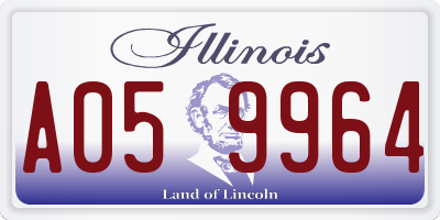 IL license plate A059964