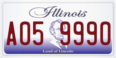 IL license plate A059990