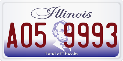 IL license plate A059993
