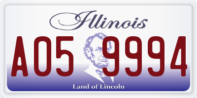 IL license plate A059994