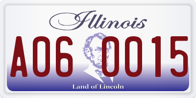 IL license plate A060015