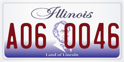 IL license plate A060046