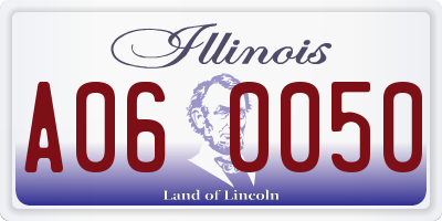 IL license plate A060050
