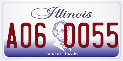 IL license plate A060055