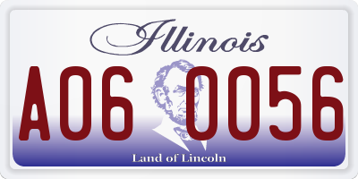 IL license plate A060056