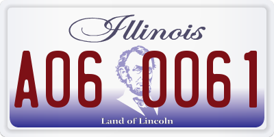 IL license plate A060061