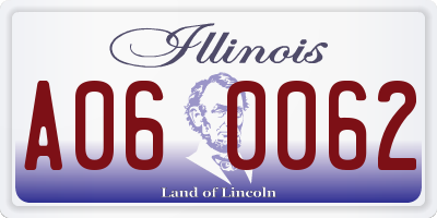 IL license plate A060062