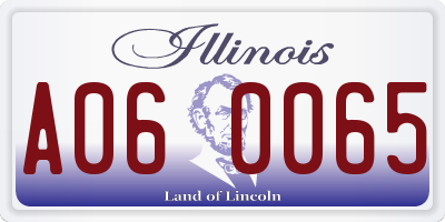 IL license plate A060065