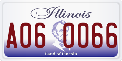 IL license plate A060066
