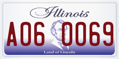 IL license plate A060069