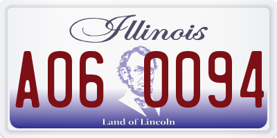 IL license plate A060094