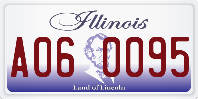 IL license plate A060095