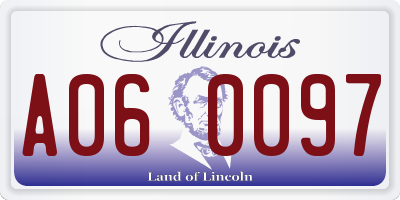 IL license plate A060097