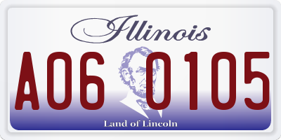 IL license plate A060105