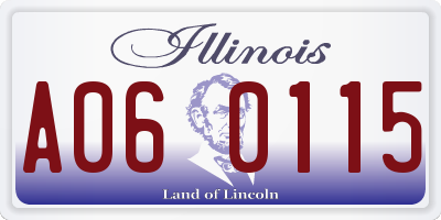 IL license plate A060115