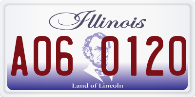 IL license plate A060120