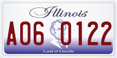 IL license plate A060122
