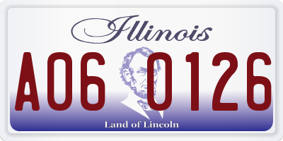 IL license plate A060126