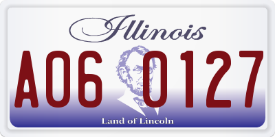 IL license plate A060127