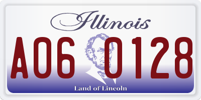 IL license plate A060128