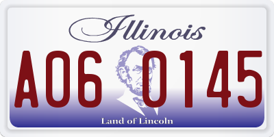 IL license plate A060145