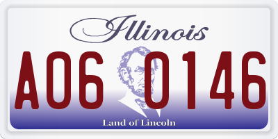 IL license plate A060146
