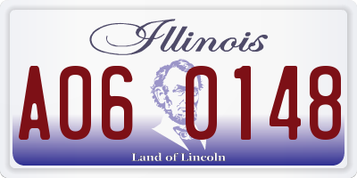 IL license plate A060148