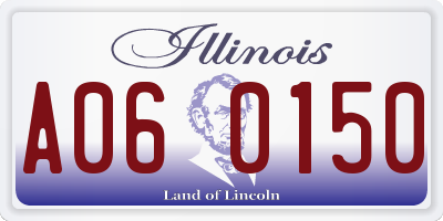 IL license plate A060150