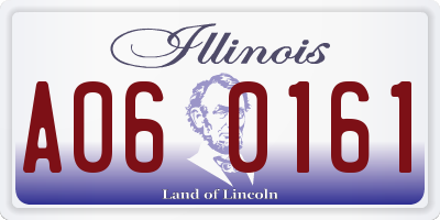IL license plate A060161