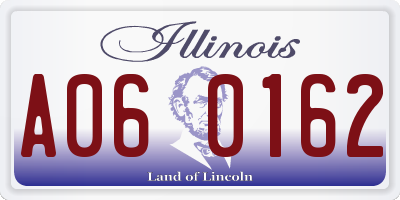 IL license plate A060162
