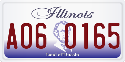 IL license plate A060165