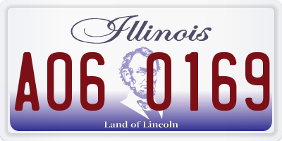 IL license plate A060169