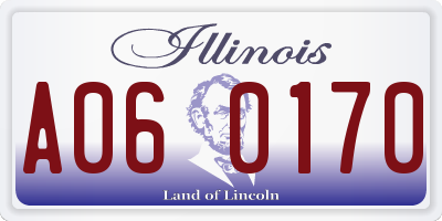 IL license plate A060170