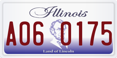 IL license plate A060175