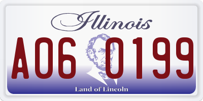 IL license plate A060199