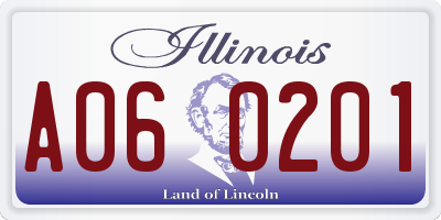 IL license plate A060201