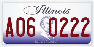 IL license plate A060222
