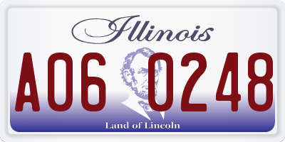 IL license plate A060248