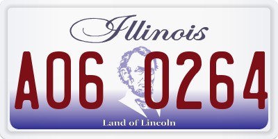 IL license plate A060264