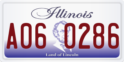 IL license plate A060286
