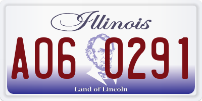 IL license plate A060291