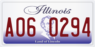 IL license plate A060294