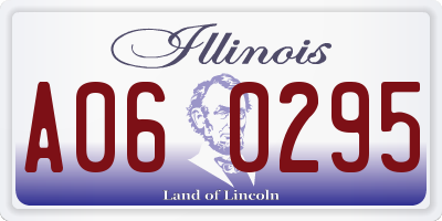 IL license plate A060295