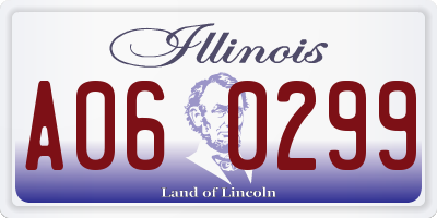 IL license plate A060299
