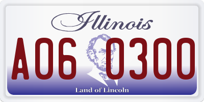 IL license plate A060300