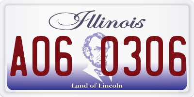 IL license plate A060306