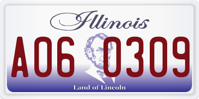 IL license plate A060309