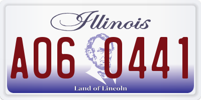 IL license plate A060441