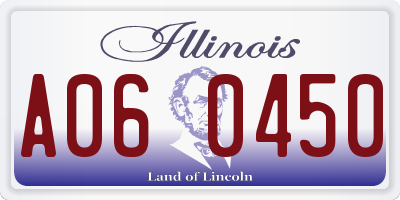 IL license plate A060450